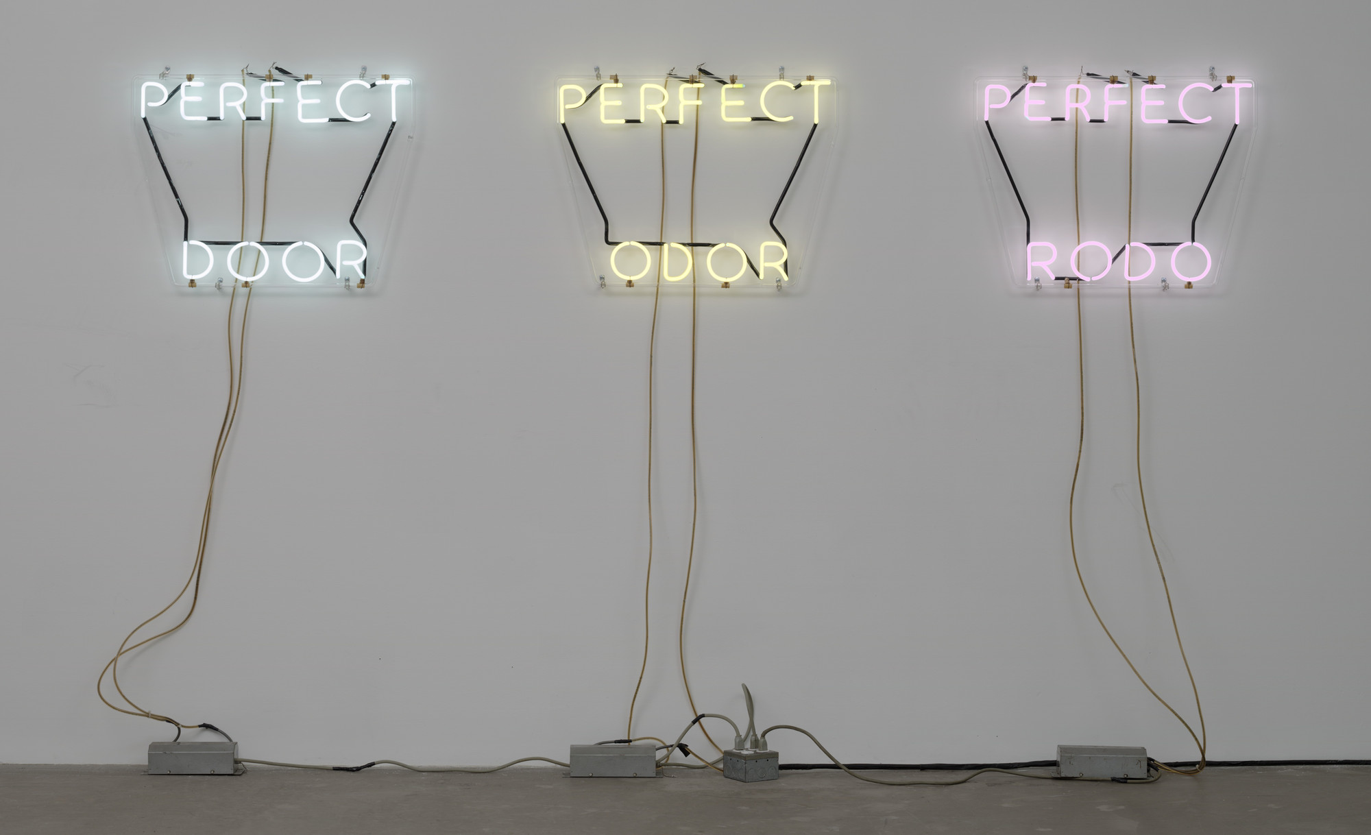 Bruce Nauman. Perfect Door/Perfect Odor/Perfect Rodo. 1972