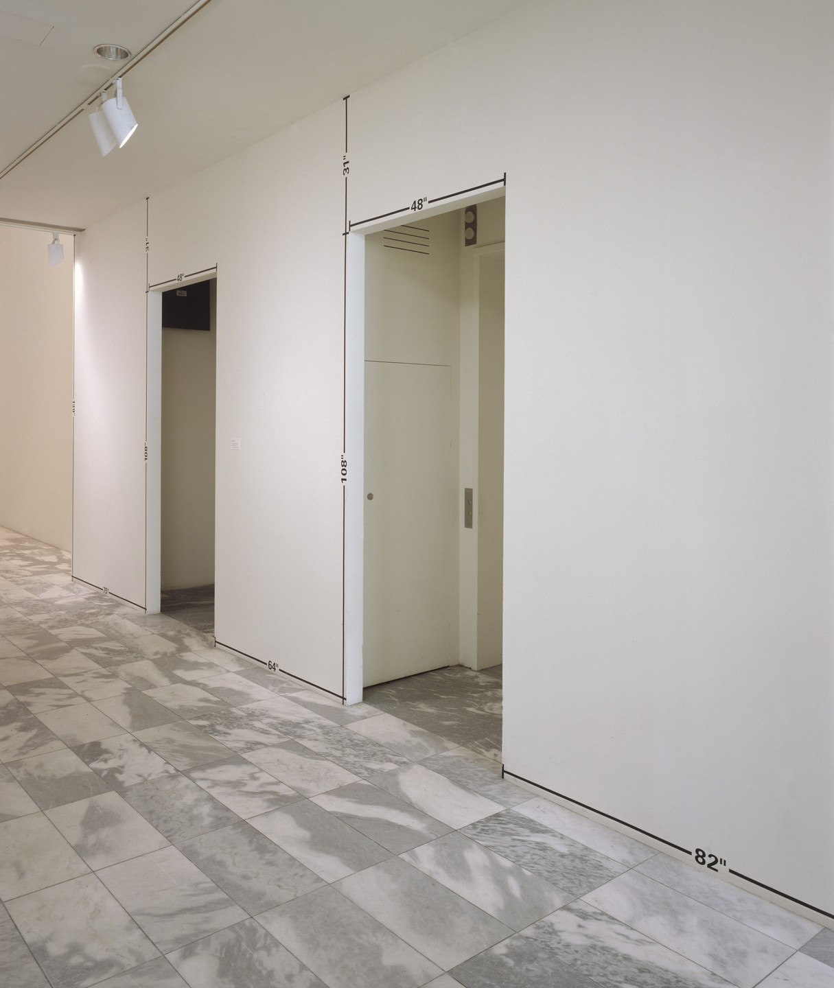 Mel Bochner. Measurement Room. 1969