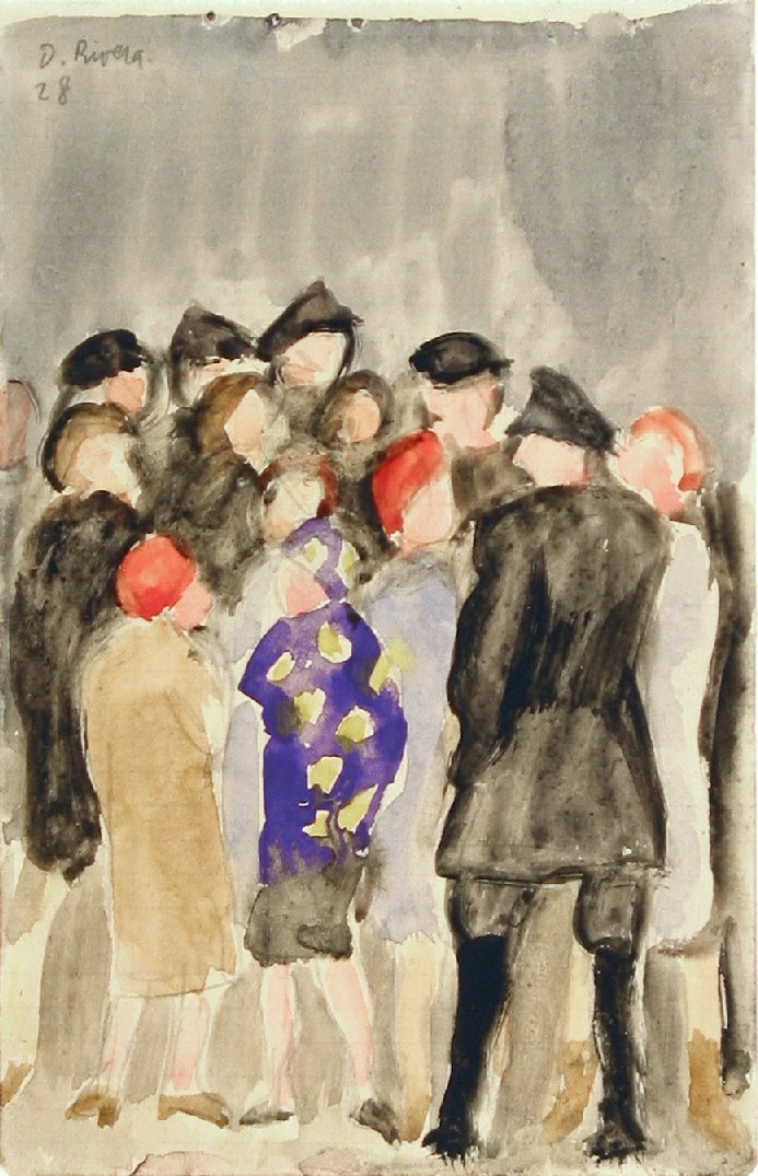Diego Rivera. May Day, Moscow. 1928