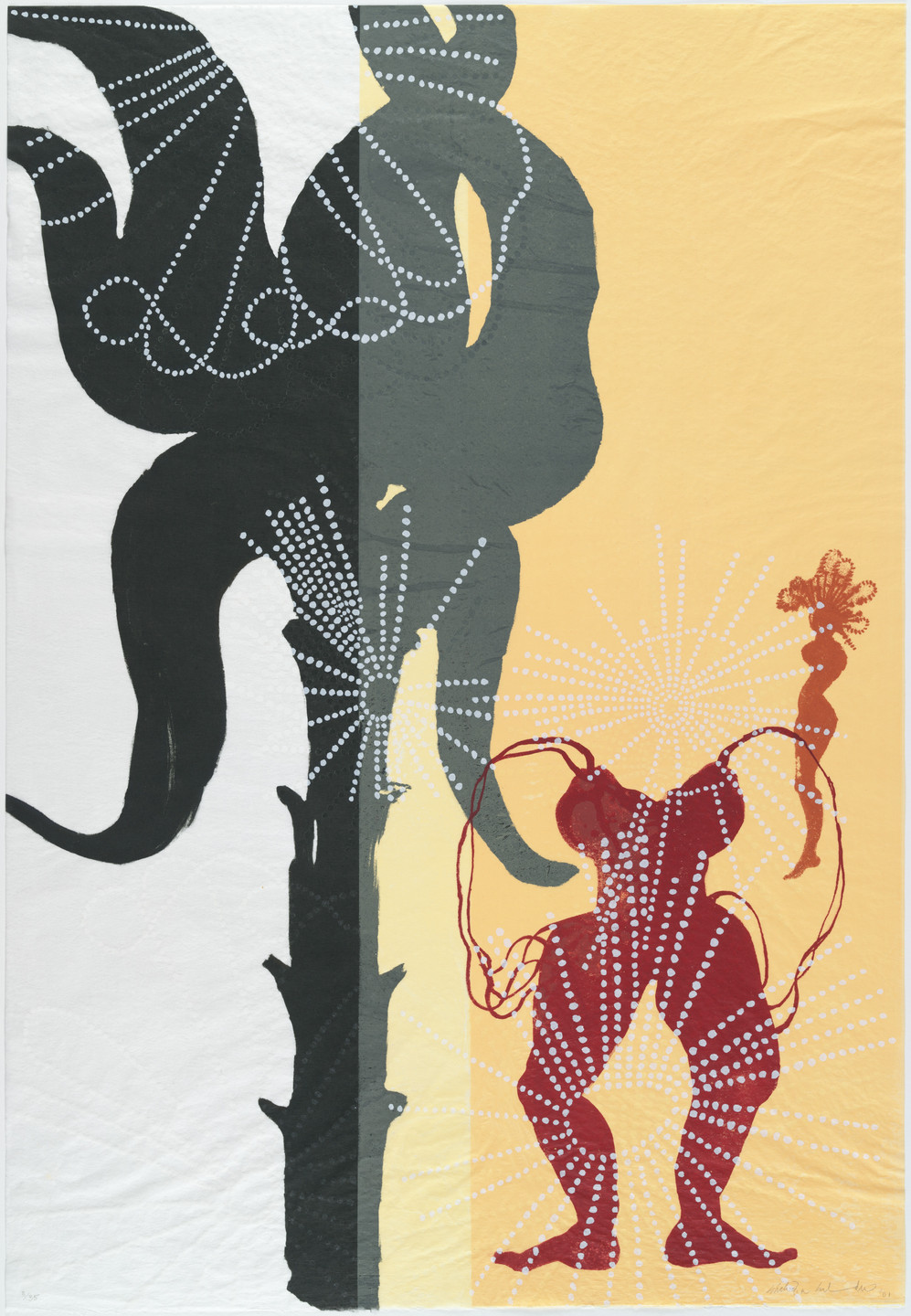 Shahzia Sikander. Afloat. 2001