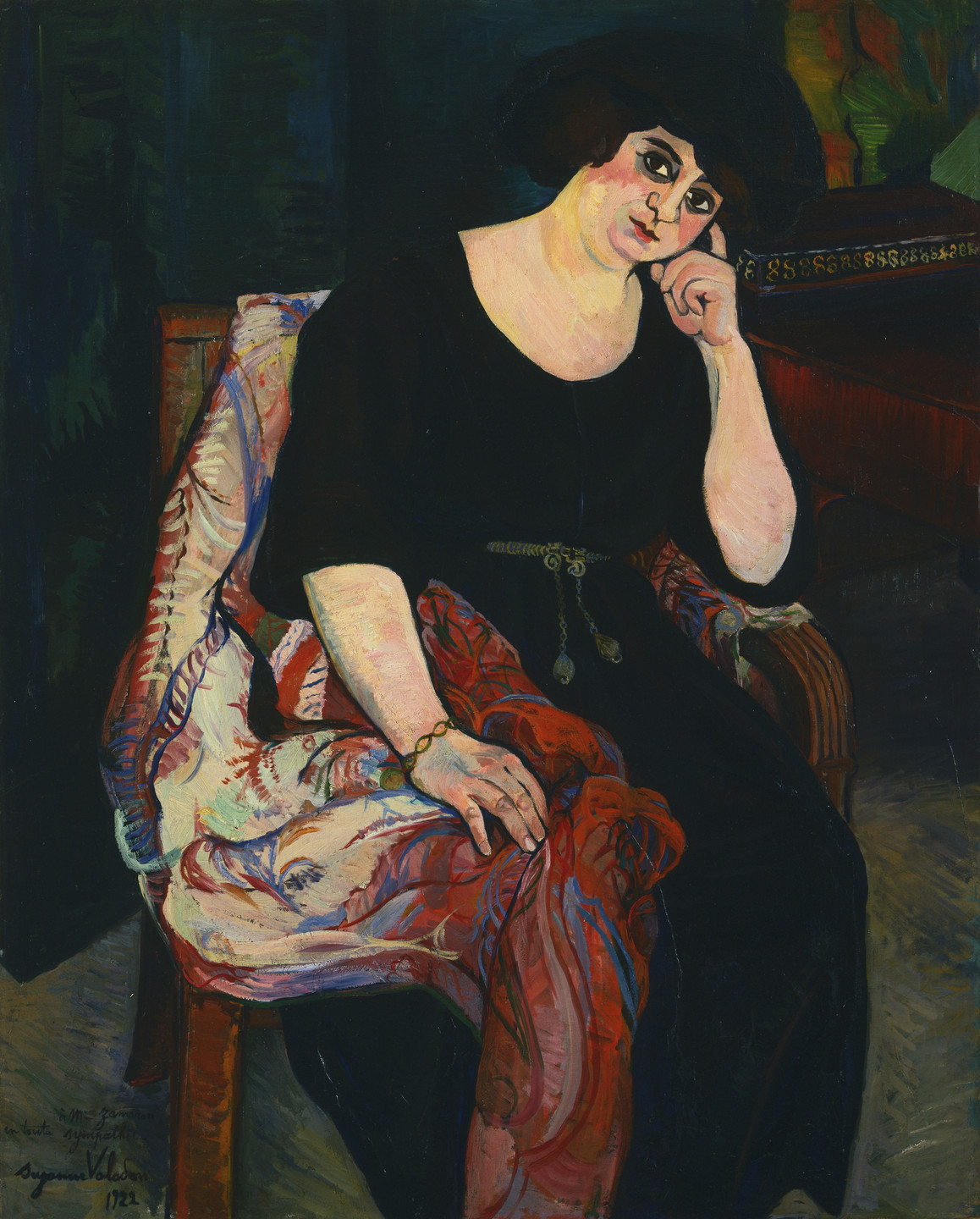 Suzanne Valadon. Portrait of Mme Zamaron. 1922