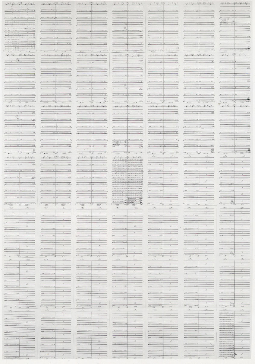 Hanne Darboven. 49 x 49 (7 x 7 = 49). 1972-73