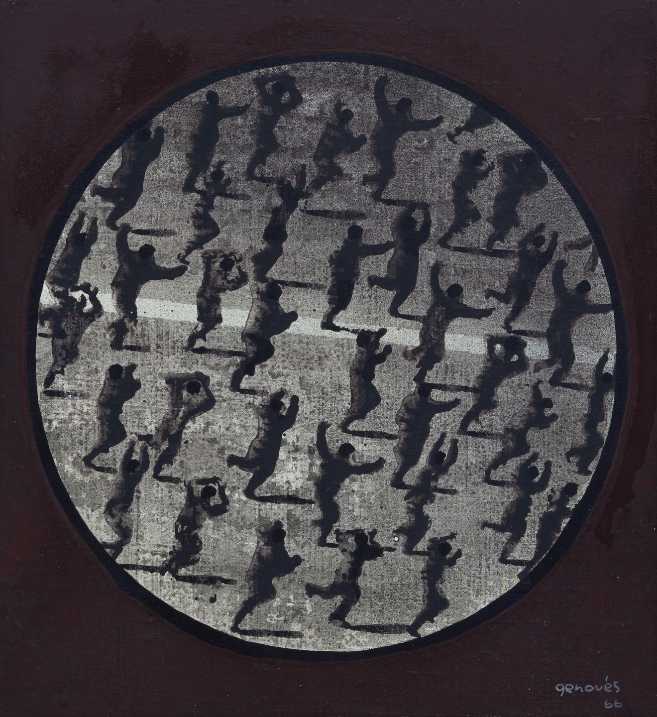 Juan Genovés. Micrography. 1966