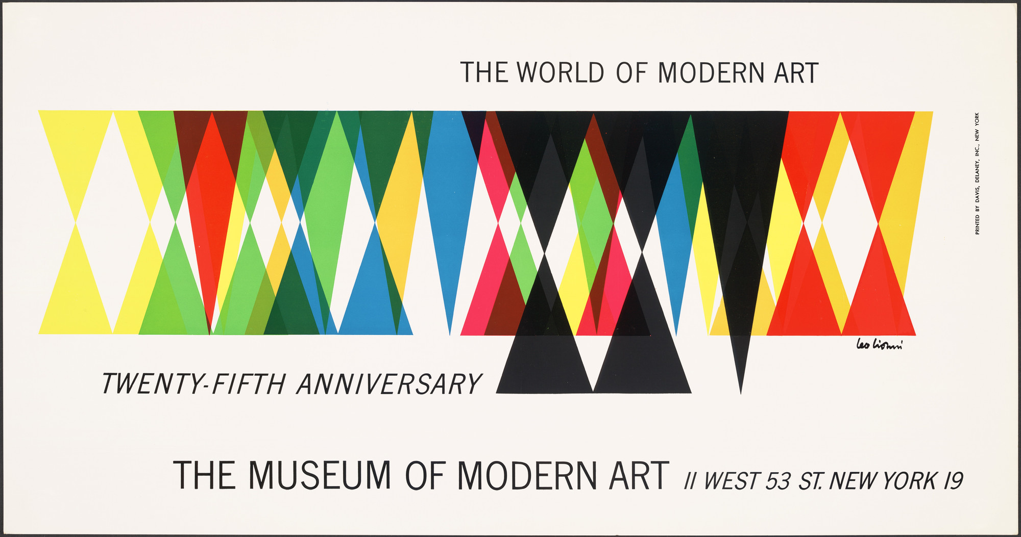 Leo Lionni. 25th Anniversary - Museum of Modern Art. 1954