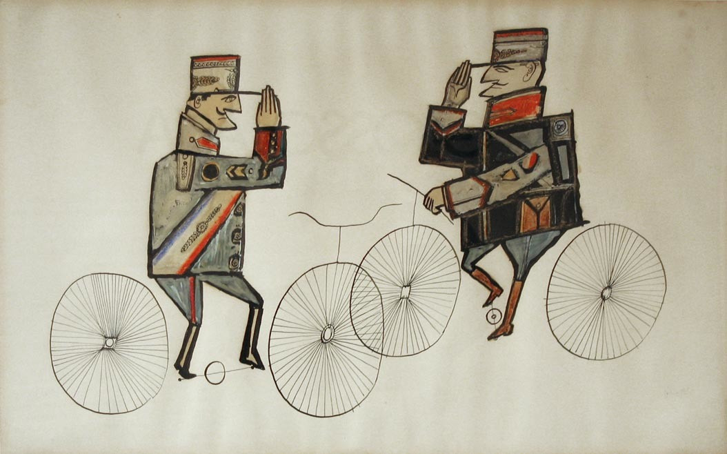 Saul Steinberg. Two Gendarmes. (1950)