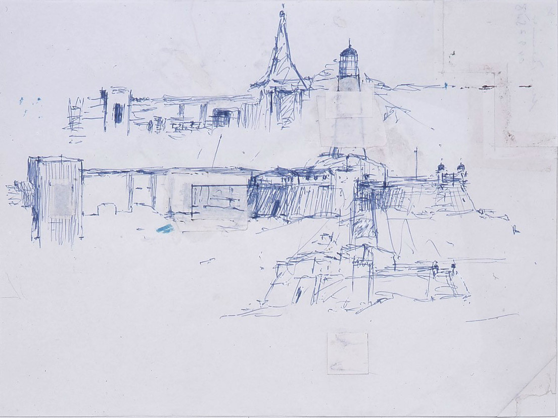 Manfred Pernice. Untitled (Pen Drawing of Salavodor). 1997