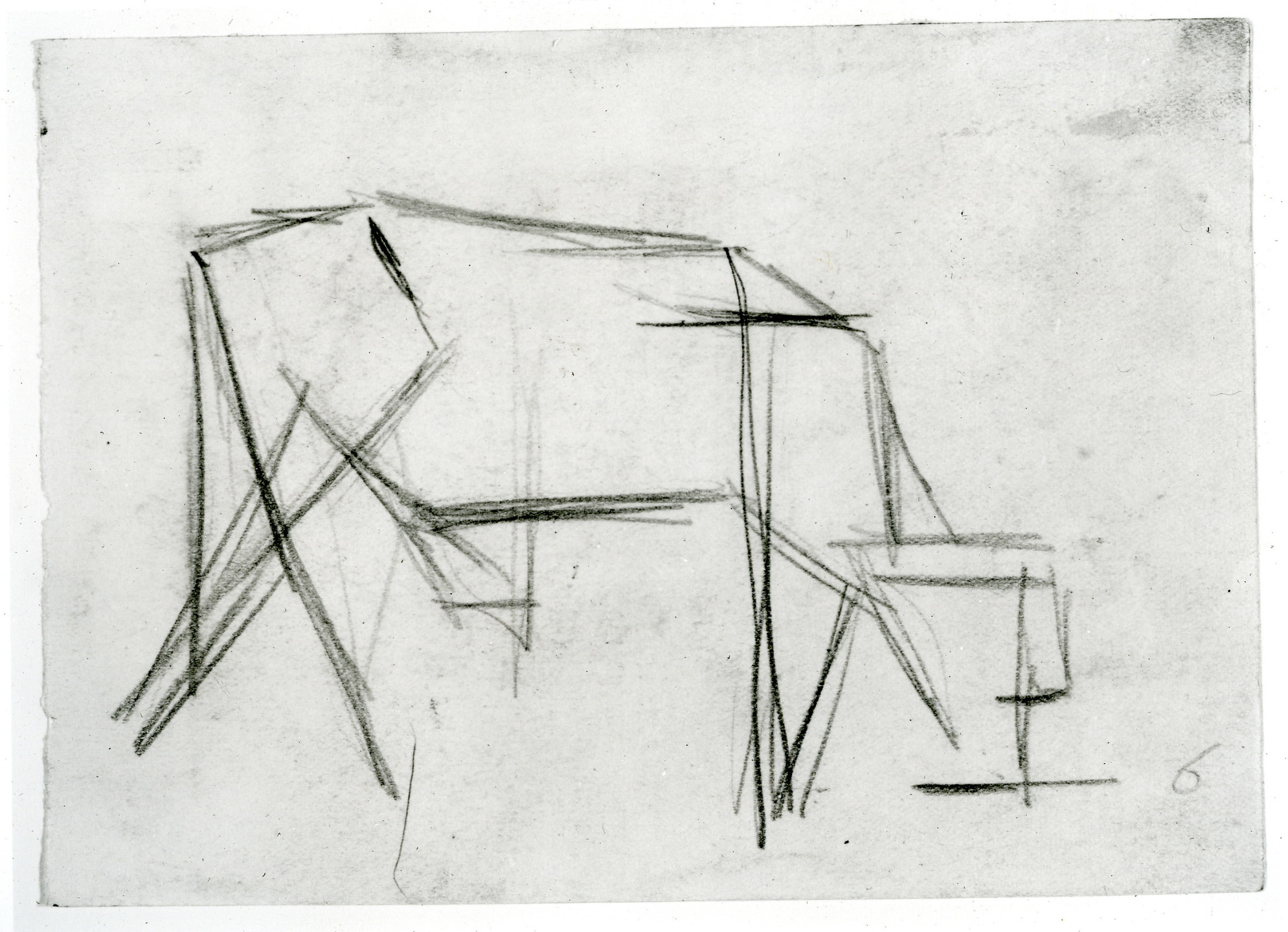 Theo van Doesburg. Study for Composition VIII (The Cow). c. 1917
