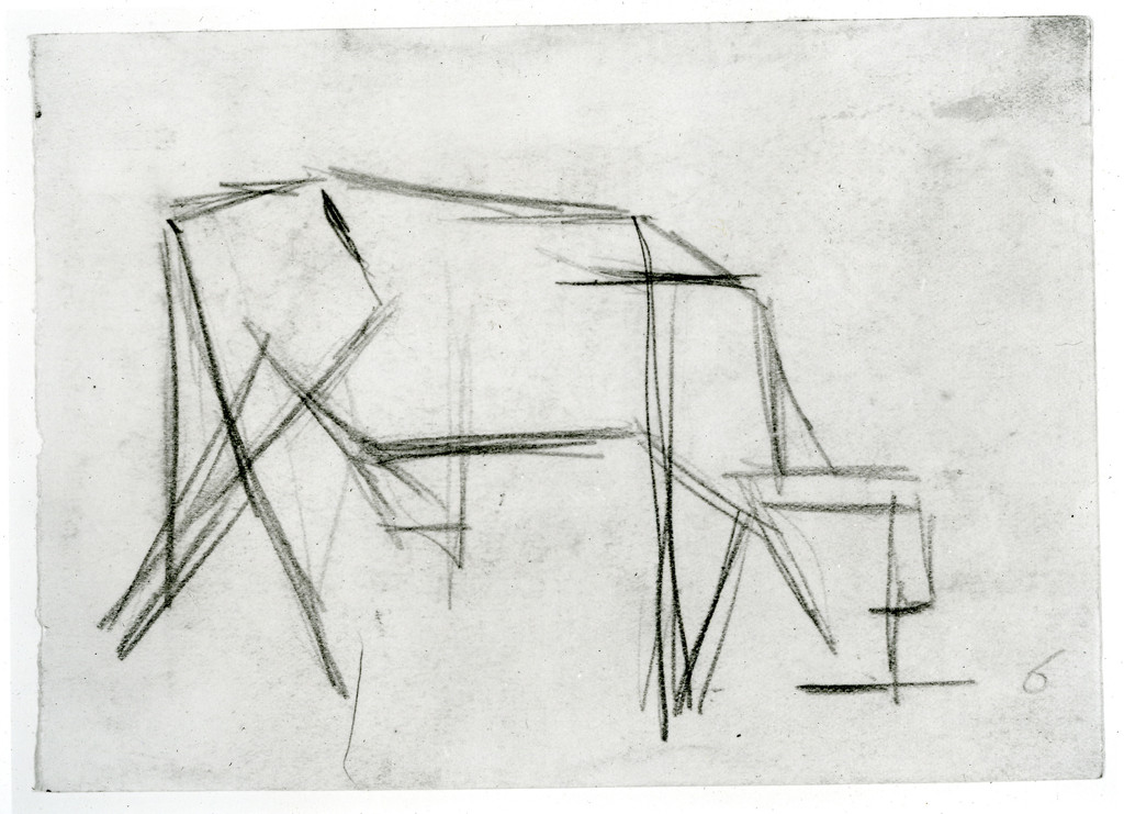 Study for Composition VIII (The Cow) by Theo van Doesburg