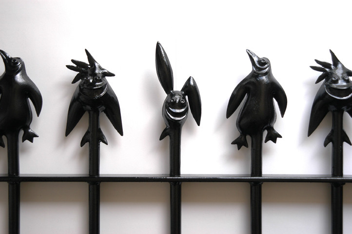 Matthias Megyeri. Peter Pin, R. Bunnit, and Didoo Railings, from the Sweet Dreams Security series. 2003