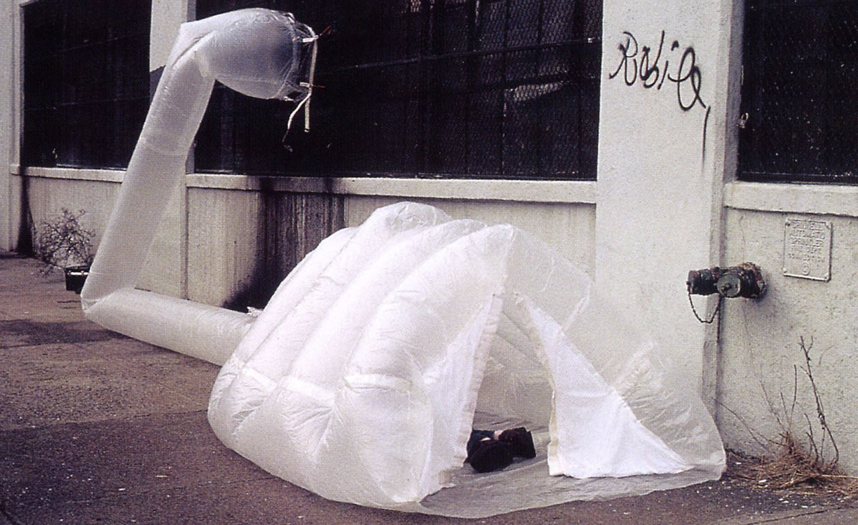 Michael Rakowitz. paraSITE homeless shelter. 1997