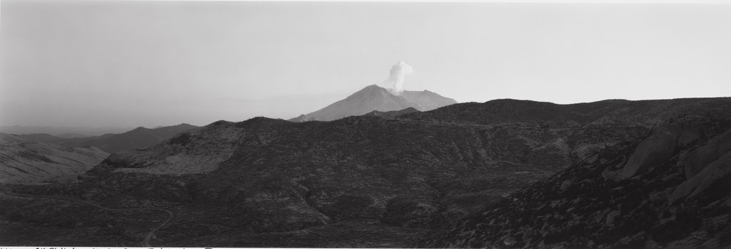 View of Mount St. Helens crater from Independence Pass. Approximately ten miles northeast of Mount St. Helens