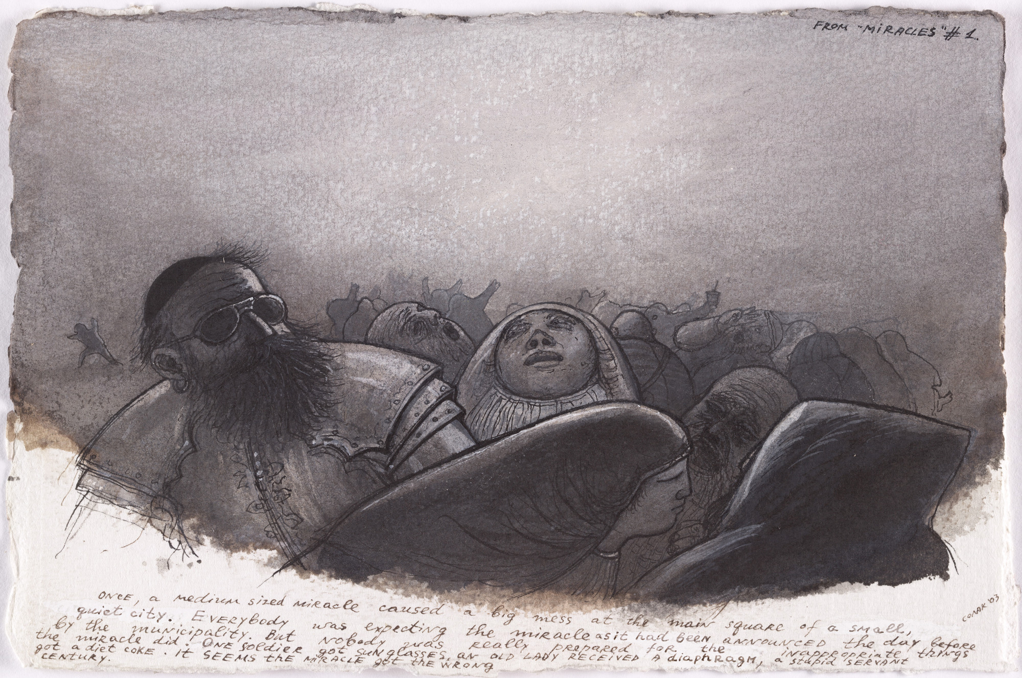 Nedko Solakov. From &#34;Miracles&#34; series #1. 2003