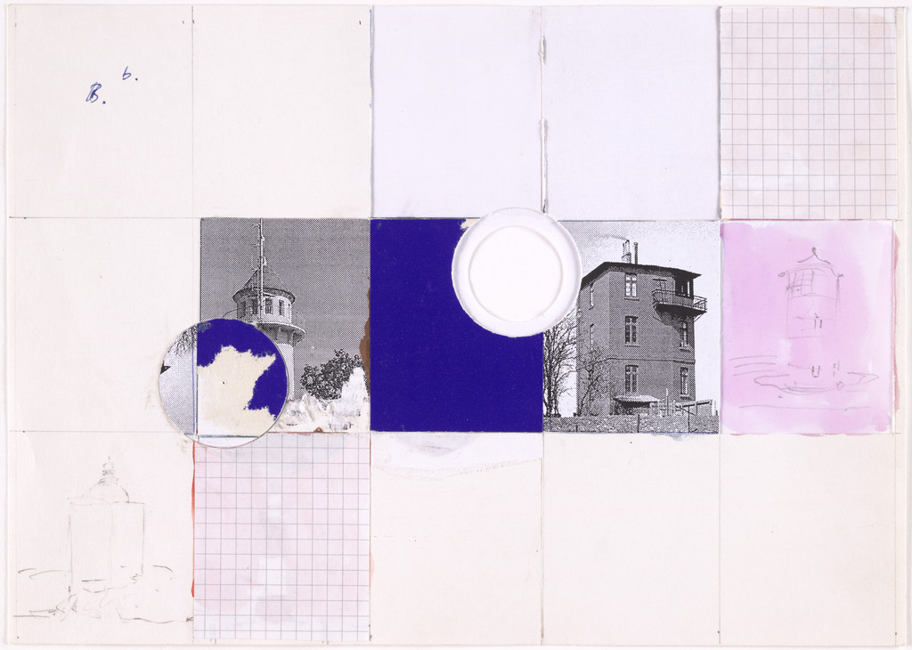 Untitled (Blue Square, 2 Holes)