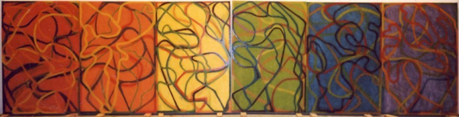 Brice Marden. The Propitious Garden of Plane Image, Third Version. 2000-06