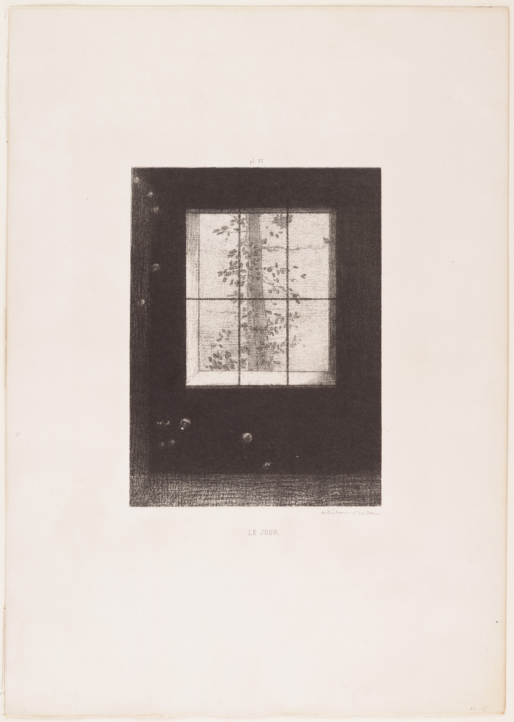 Odilon Redon. Day (Le Jour) from Dreams (Songes). 1891