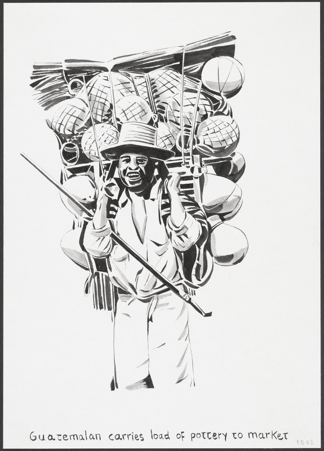 Fernando Bryce. South of the Border. 2002