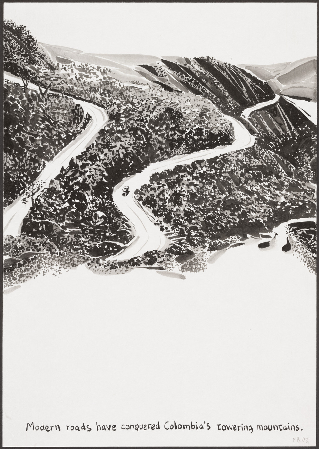 Fernando Bryce. South of the Border. 2002