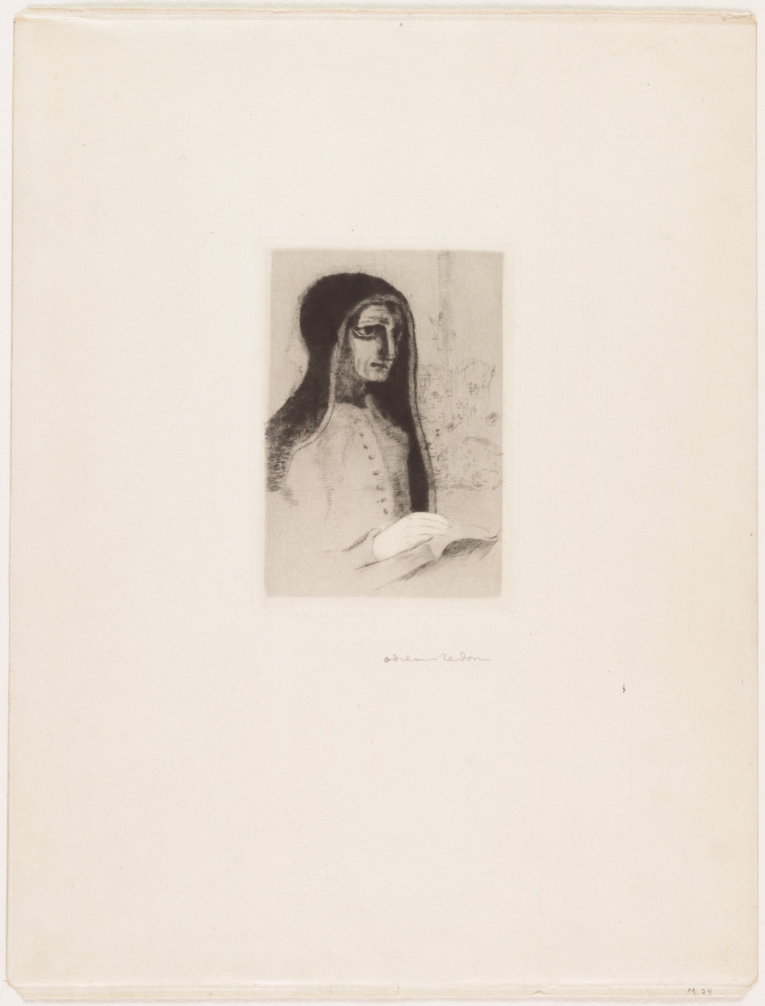 Odilon Redon. The Book (Saint-Theresa) (Le Livre [Sainte-Thérèse]). 1892