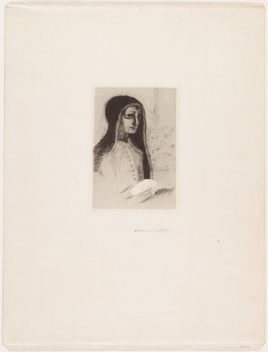 Odilon Redon. The Book (Saint-Theresa) (Le Livre [Sainte-Thérèse]). 1892