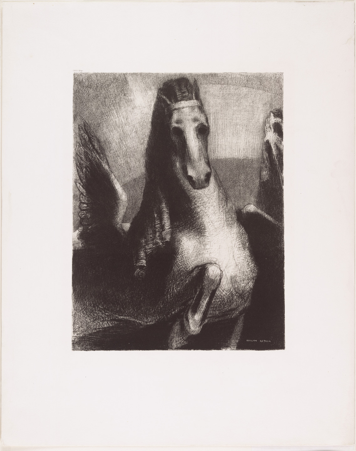 Odilon Redon. The Wing (L&#39;Aile). 1893