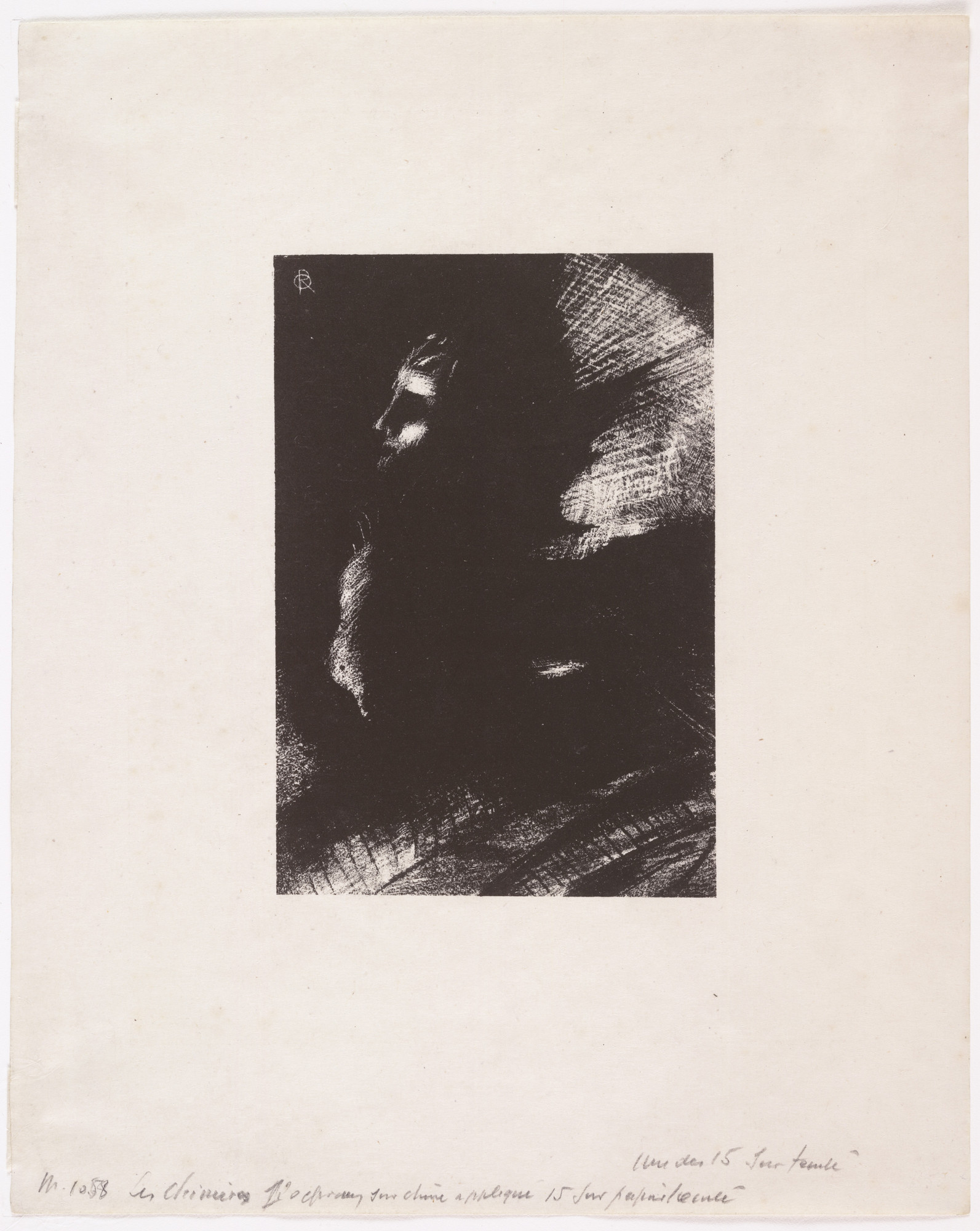 Odilon Redon. Frontispiece from The Chimeras (Les Chimères)