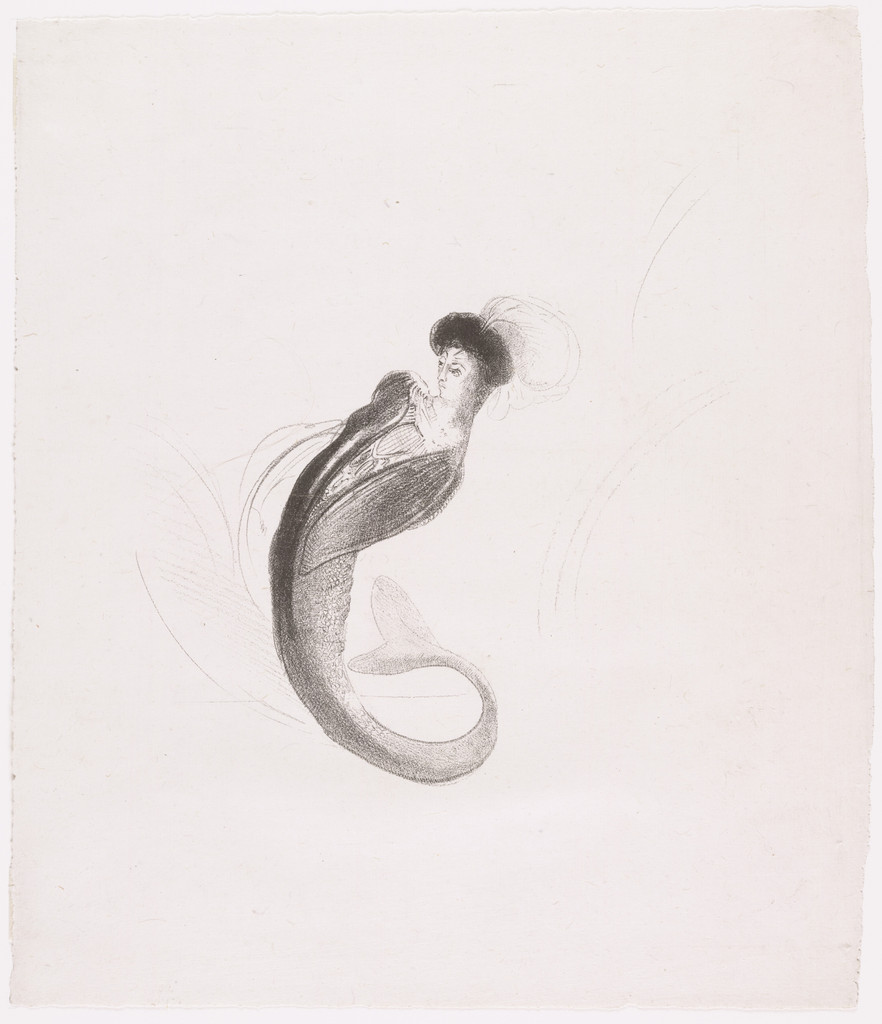 Woman Wearing a Toque and a Mermaid's Tail (Femme coiffée d'une toque et rejetant le buste en arrière)
