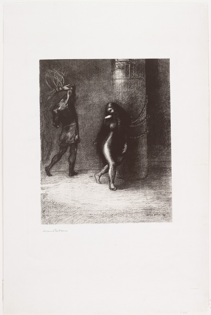 Saint Anthony . . . Beneath Her Long Hair Which Covered Her Face, I Thought I Recognized Ammonaria (Sainte-Antoine . . . A travers ses longs cheveux qui lui couvrait la figure, j'ai cru reconnaître Ammonaria)