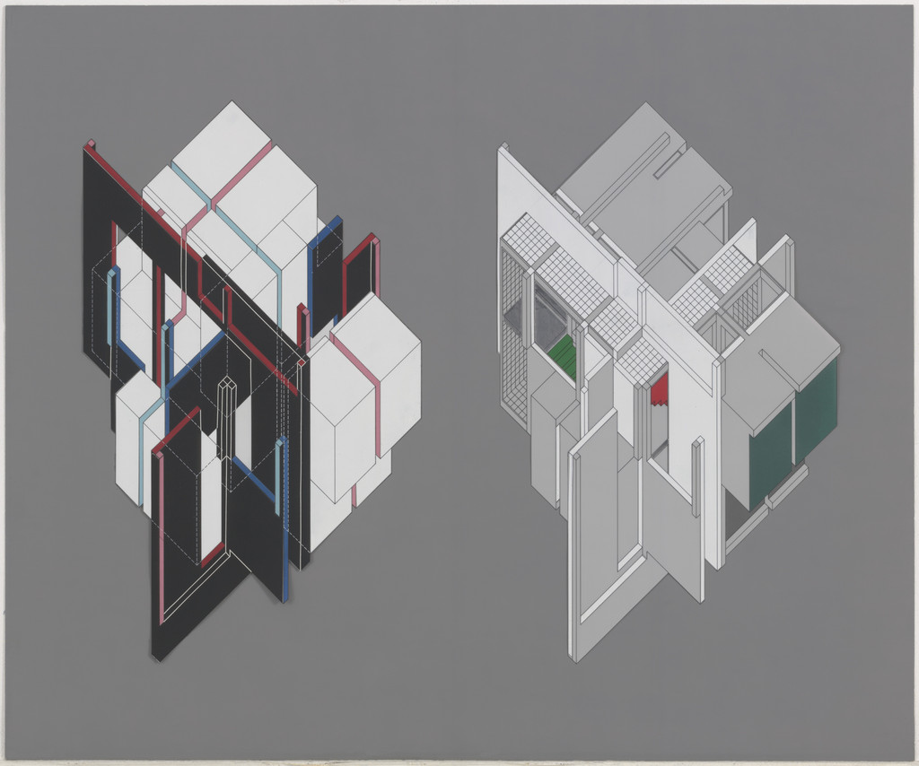 House VI, Cornwall, Connecticut (Axonometric)