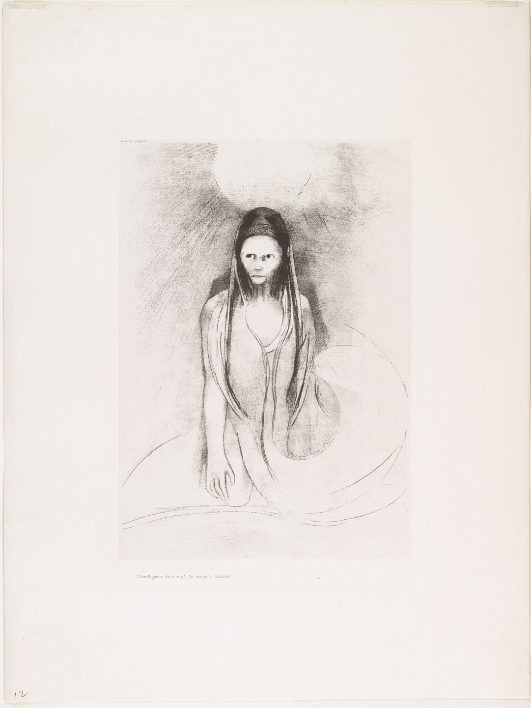 Odilon Redon. The Temptation of Saint Anthony (La Tentation de Saint-Antoine) (third series). 1896