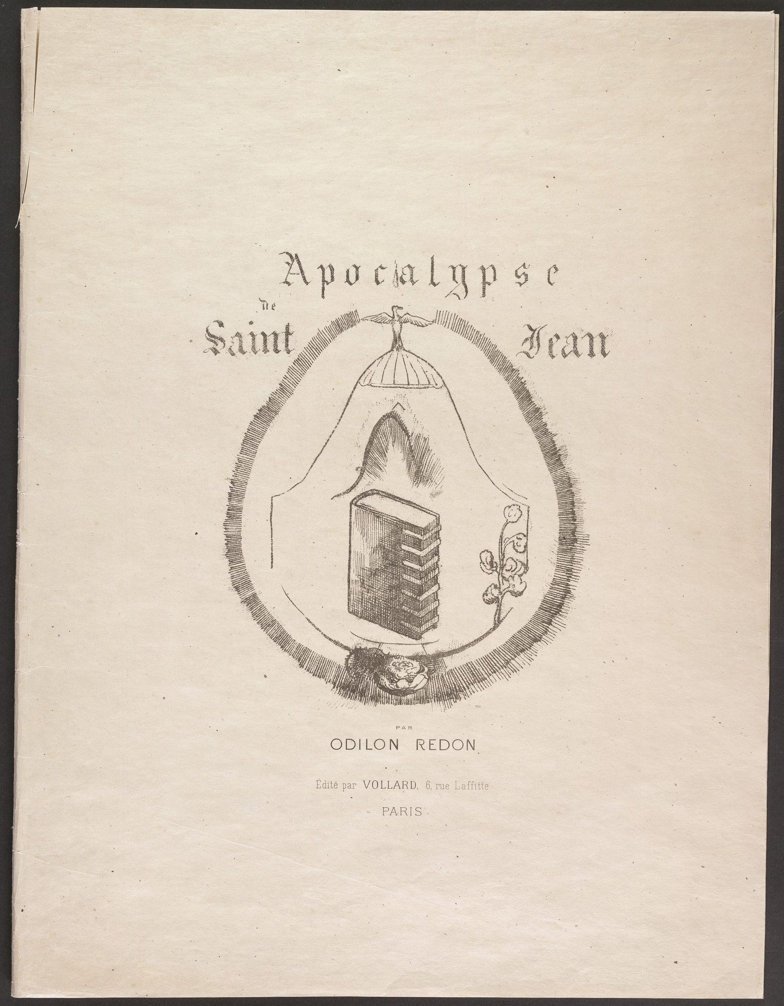Odilon Redon. Cover for Apocalypse of Saint John (Apocalypse de Saint-Jean)