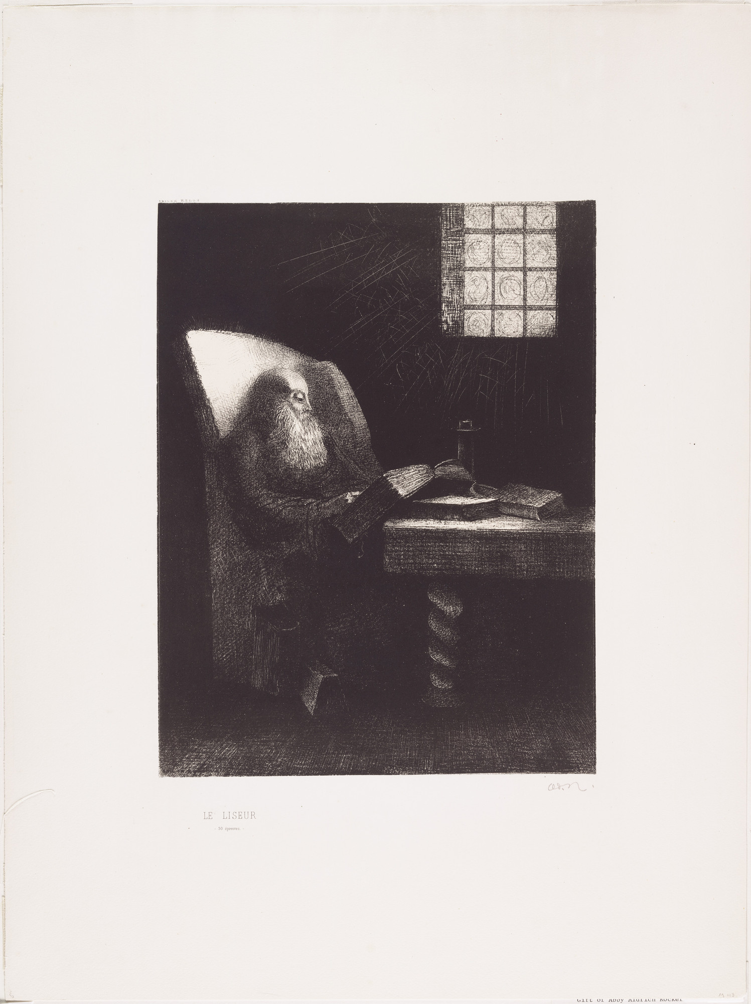Odilon Redon. The Reader (Le Liseur)