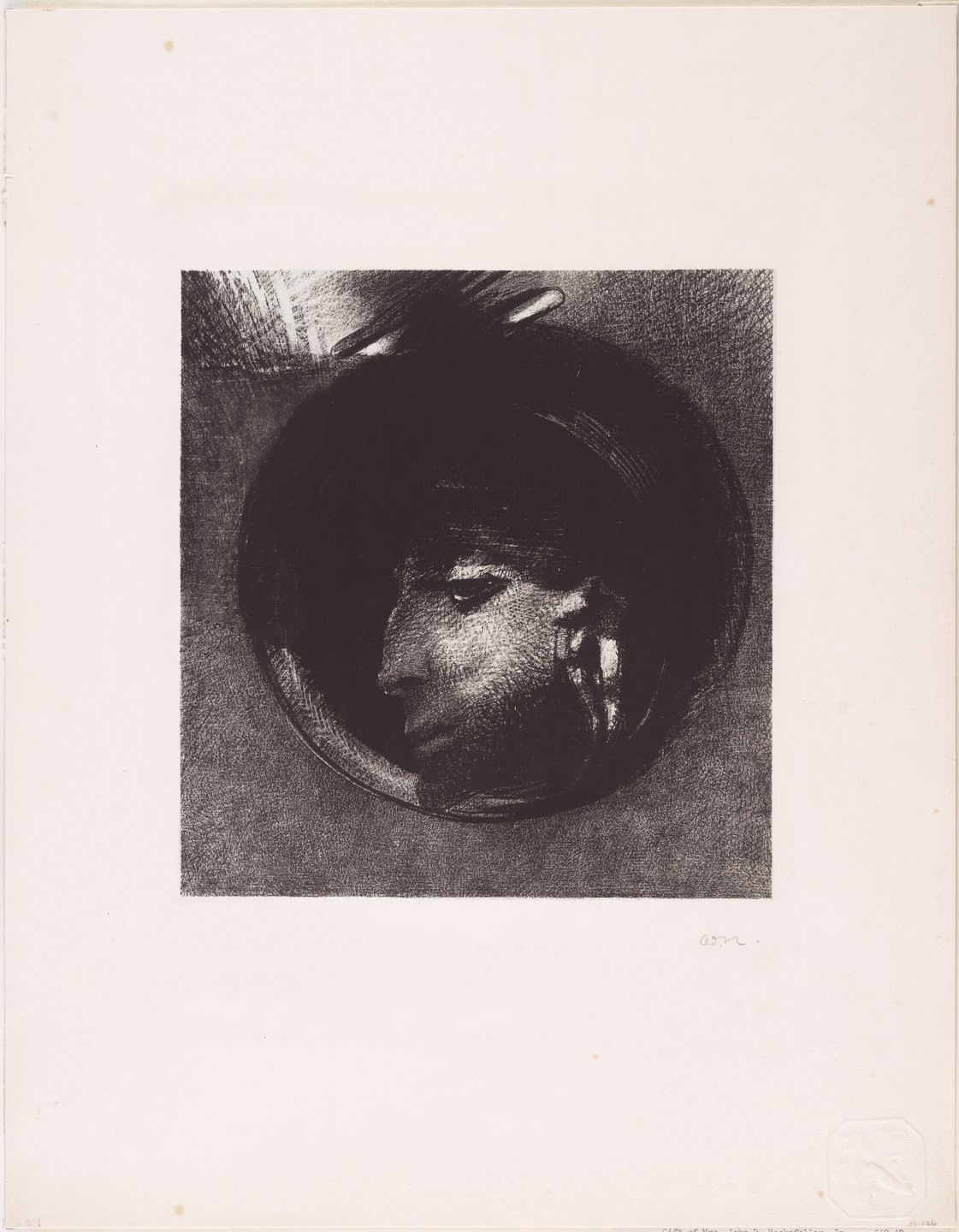 Odilon Redon. Auricular Cell (La Cellule auriculaire). 1893