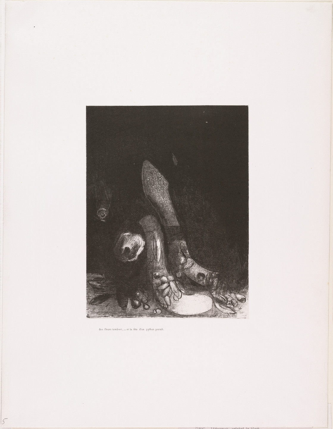 Odilon Redon. The Temptation of Saint Anthony (La Tentation de Saint-Antoine) (third series). 1896