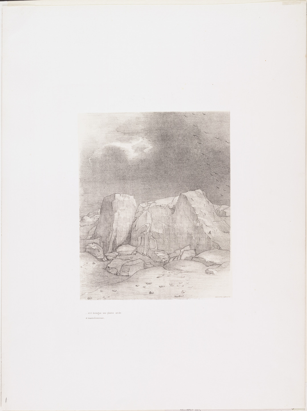 Odilon Redon. The Temptation of Saint Anthony (La Tentation de Saint-Antoine) (third series). 1896