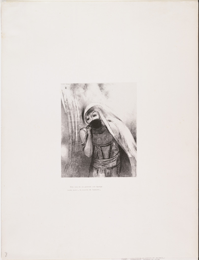 She Draws from Her Bosom a Sponge, Perfectly Black, and Covers It with Kisses (Elle tire de sa poitrine une éponge toute noire, la couvre de baisers) from The Temptation of Saint Anthony (La Tentation de Saint-Antoine)