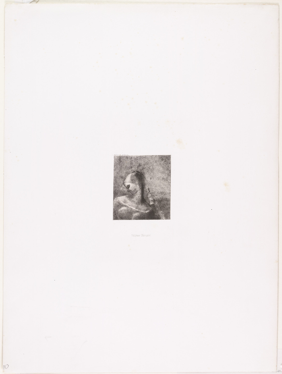 Odilon Redon. The Temptation of Saint Anthony (La Tentation de Saint-Antoine) (third series). 1896
