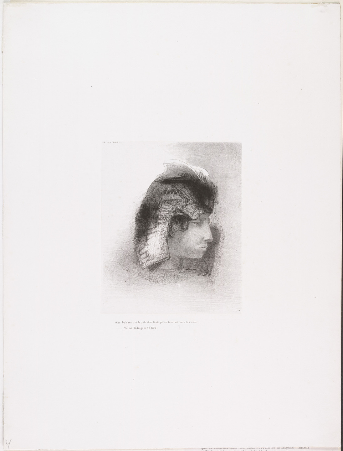 Odilon Redon. The Temptation of Saint Anthony (La Tentation de Saint-Antoine) (third series). 1896