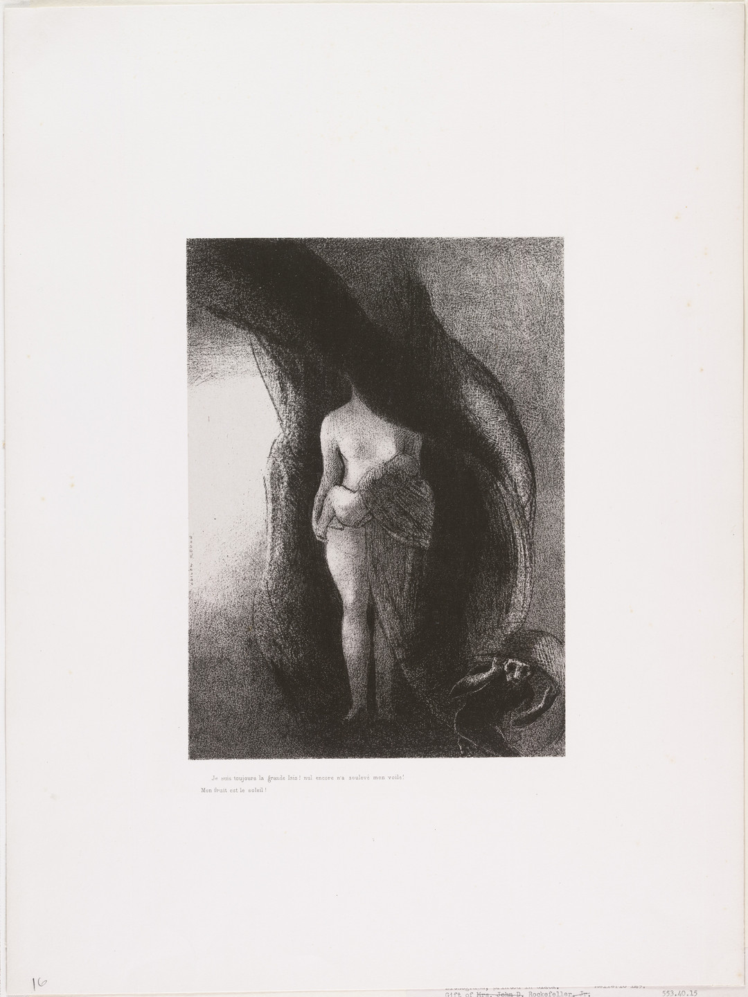 Odilon Redon. The Temptation of Saint Anthony (La Tentation de Saint-Antoine) (third series). 1896