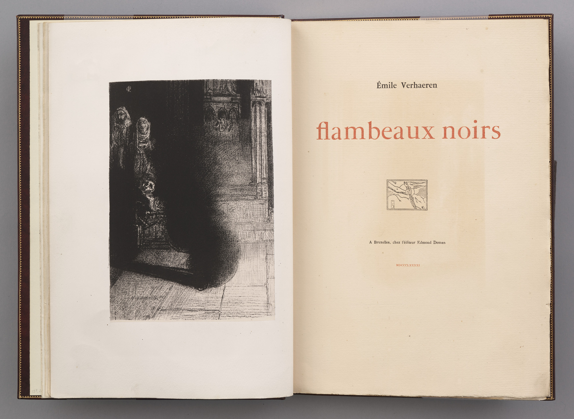 Odilon Redon. The Black Torches (Les Flambeaux noirs). 1890