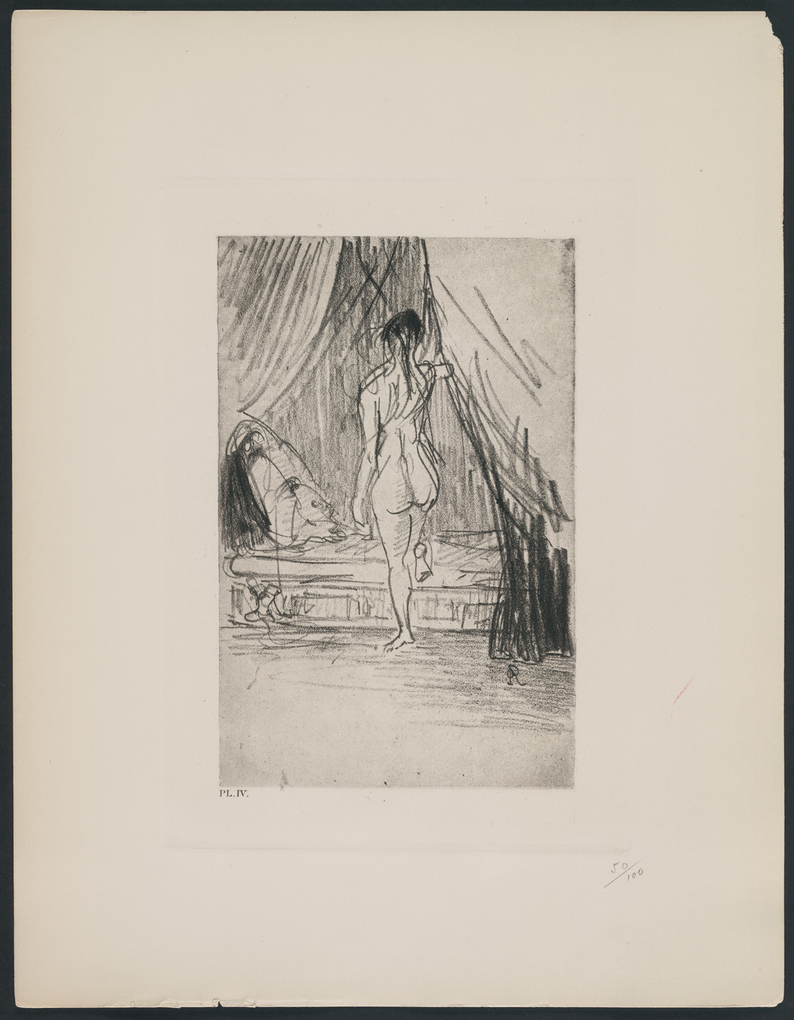 Odilon Redon. Pleasure, Elastic Phantom! (Volupté, fantôme