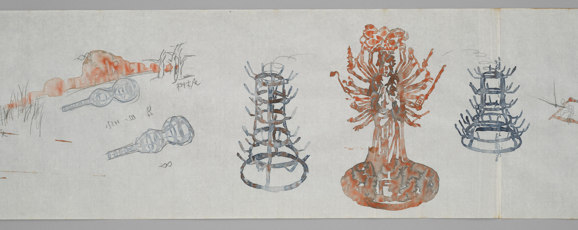Huang Yong Ping. Long Scroll. 2001
