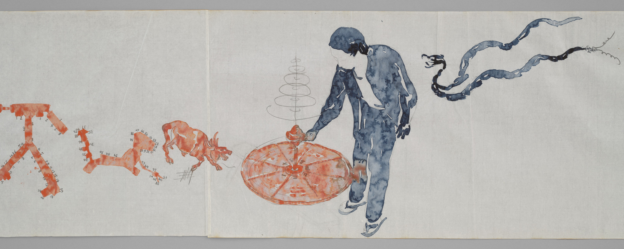 Huang Yong Ping. Long Scroll. 2001