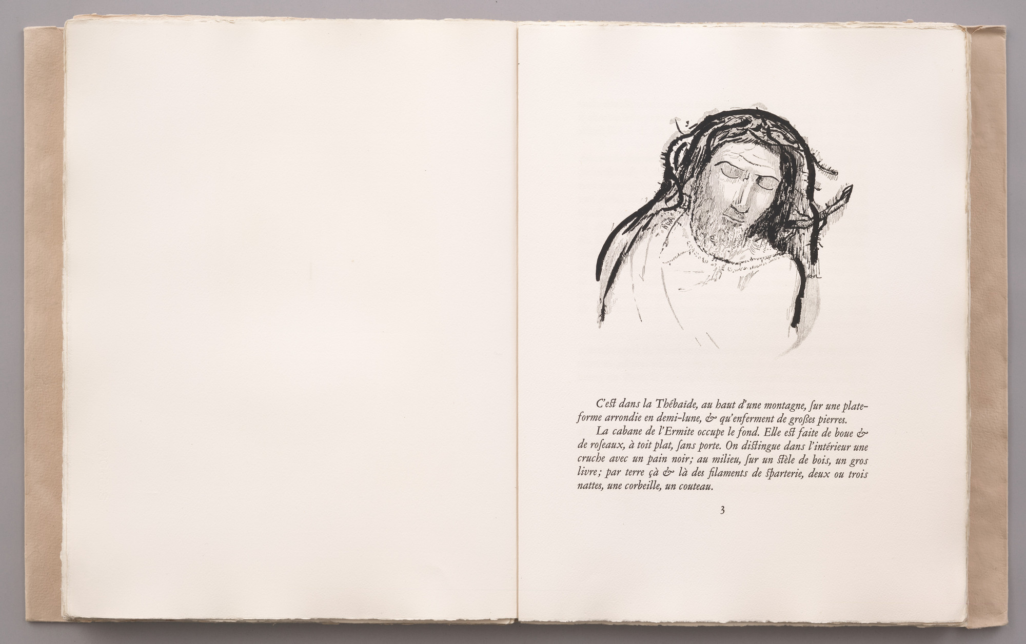 Odilon Redon. Headpiece (page 3) from La Tentation de Saint-Antoine. c. 1910, published 1938