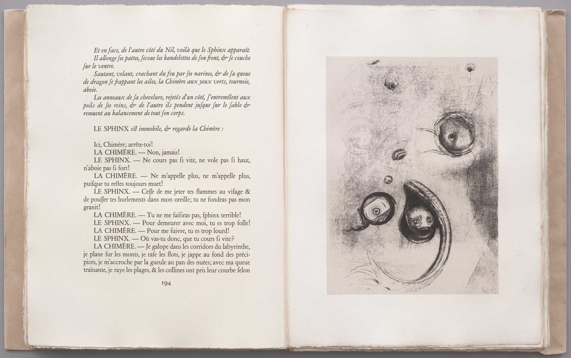 Odilon Redon. . . . And Eyes without Heads Were Floating like Mollusks (. . . Et que des yeux sans tête flottait comme des mollusques) (plate XX) from La Tentation de Saint-Antoine. 1896, published 1938