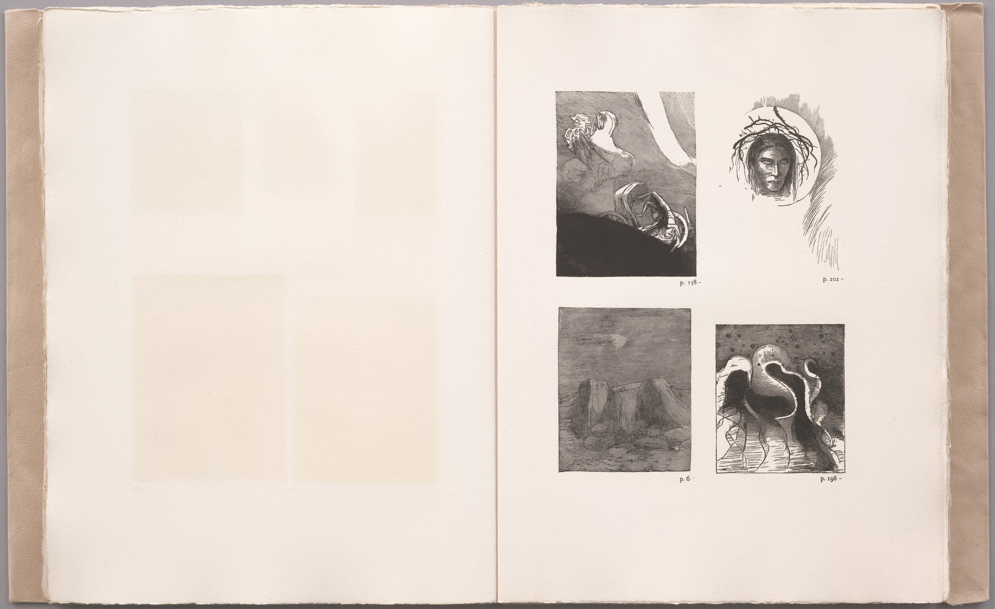 Odilon Redon. Second table of plates from La Tentation de Saint-Antoine
