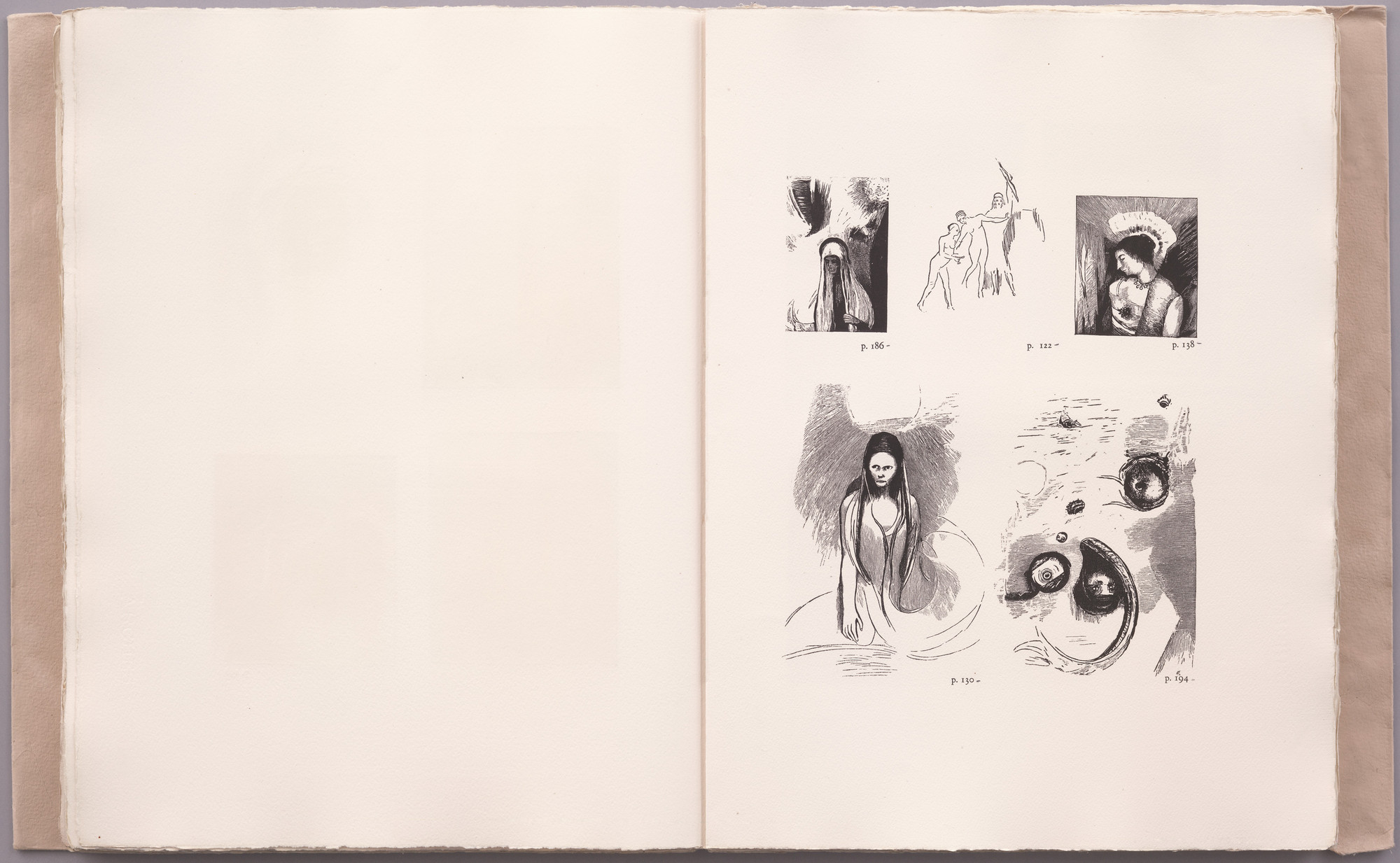 Odilon Redon. Third table of plates from La Tentation de Saint-Antoine