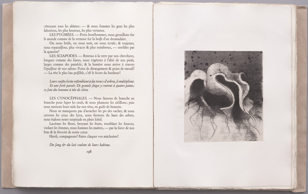 . . . The Beasts of the Sea, Round like Leather Bottles (. . . Les Bêtes de la mer rondes comme des outres) (plate XXI) from La Tentation de Saint-Antoine