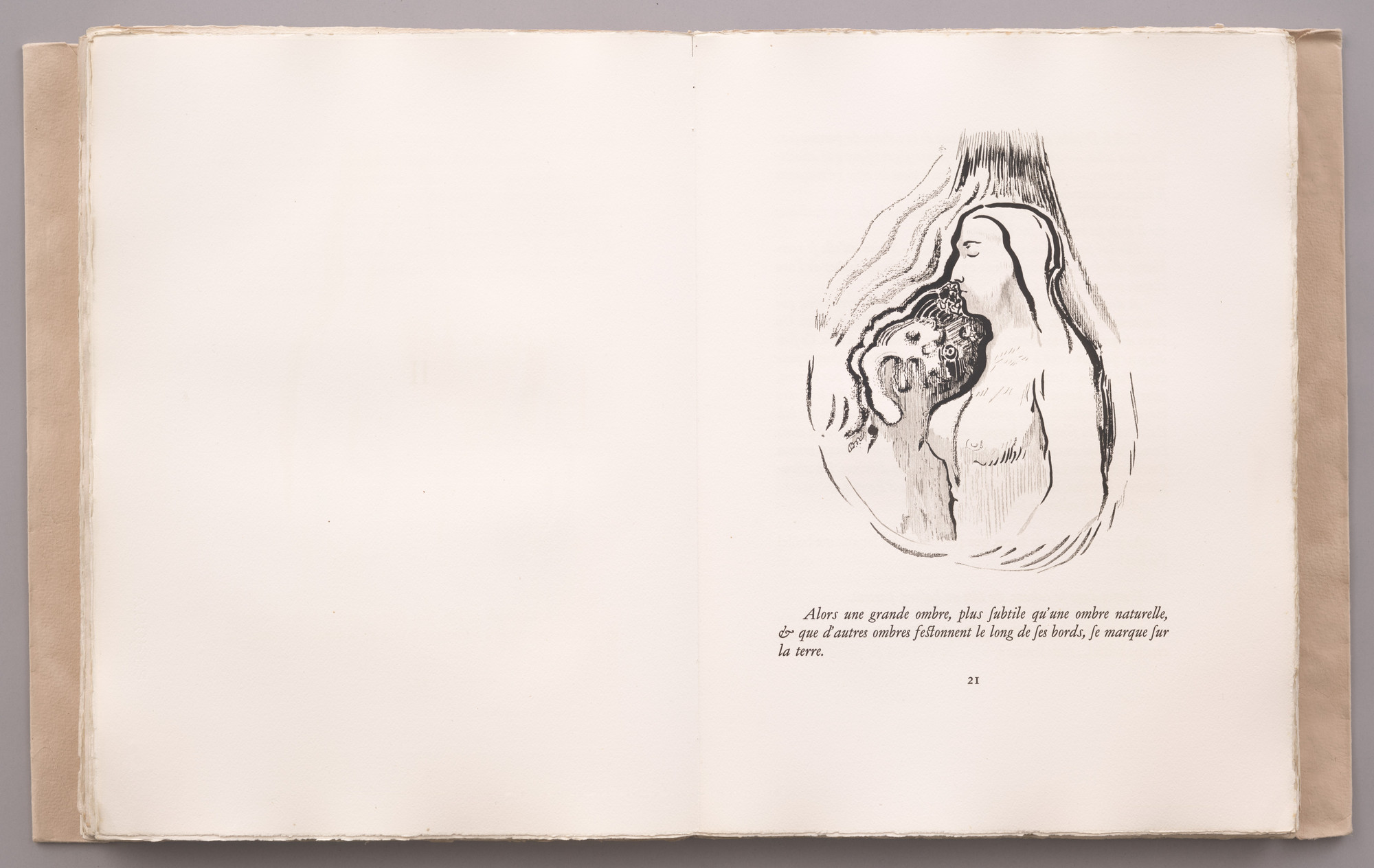 Odilon Redon. Headpiece (page 21) from La Tentation de Saint-Antoine. c. 1910, published 1938