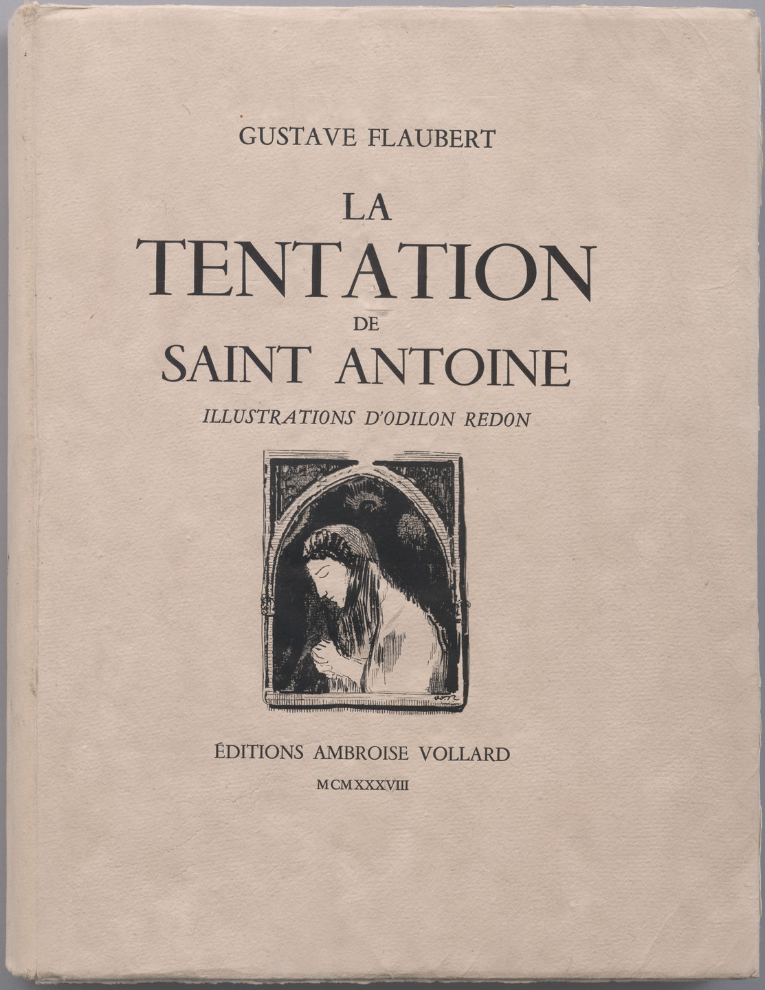 Odilon Redon. Wrapper from La Tentation de Saint-Antoine. c. 1910, published 1938