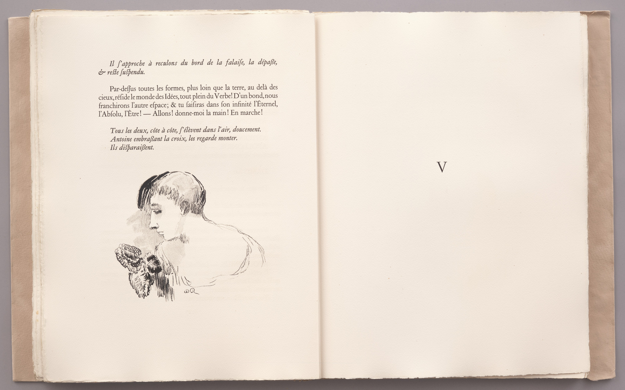 Odilon Redon. Tailpiece (page 118) from La Tentation de Saint-Antoine